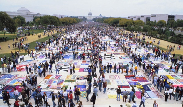 The AIDS quilt in Washington, DC
