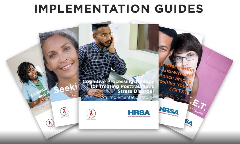 A variety of guides for implementing evidence-informed interventions to improve health outcomes among people with HIV.